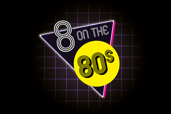 Typographic Circle: 8 on the 80s