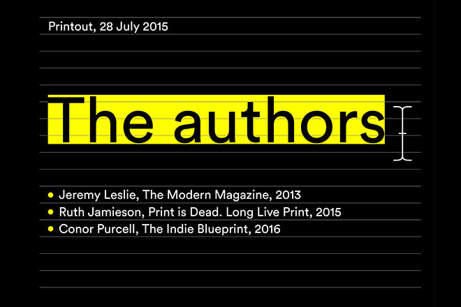 Printout audio: The Authors, 28.07.15