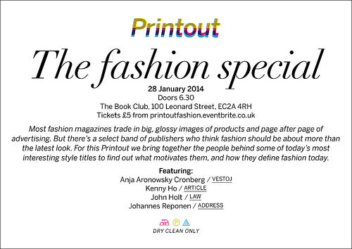 Printout Fashion Special – January 28