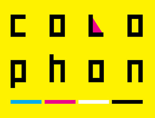 Colophon update