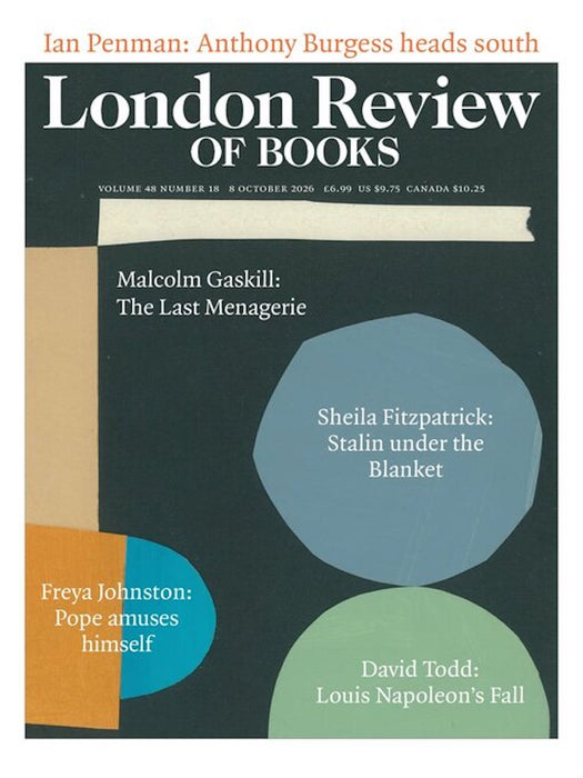London Review of Books, 8 October 2026