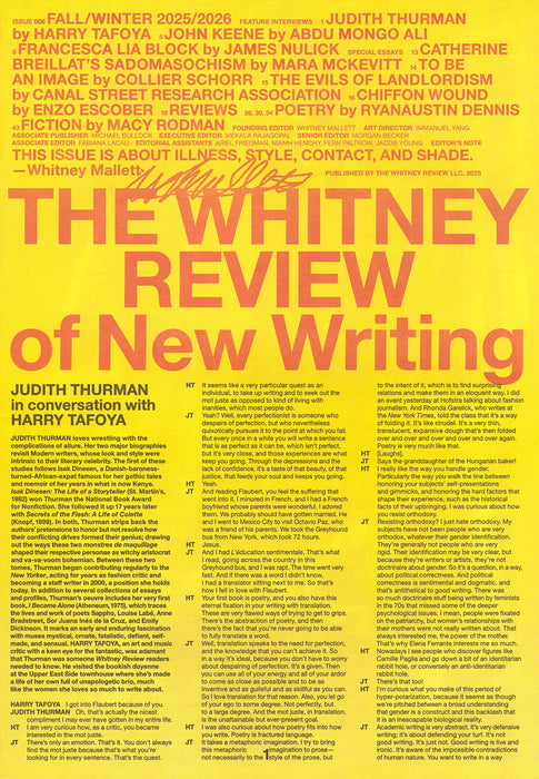The Whitney Review #6